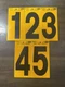 HY-KO Reflective 5" Yellow and Black Numbers