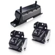 ENA Front Engine and 2 Motor Mounts A5365 & 1 Transmission Mount A2638, Black 