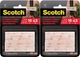 Scotch All-Weather Interlocking Fasteners Clear 2 Sets of 1 x 3 Inches, 2 Pack