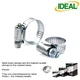 IDEAL Hose Clamps 10 1/4 - 5/8" 6-16mm / 1/8 - 5/16" 3/8" Pipe #5202