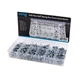 Capri Tools 10024 Hex Self Tapping Screw Assortment, 200-Piece, Silver, Model...