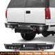 For 1995-1999 Chevy Tahoe Black Steel Rear Bumper w/LED Lights & Sensor Holes