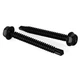 Mellewell #10 x 3 Hex Washer Head Self Drilling Screws, 410 x 3", Black 