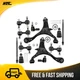 12PC Suspension Control Arms Kit With Ball Joints Tie Rods For Honda Civic 01-05