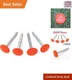 Survey Marker 4 Pack Hi-Vis Orange Steel Ground Markers for Property Boundary