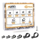 mankk 222PCS Cable Clips Wire Clips Assortment Kit Nylon Plastic R-Type Cable...
