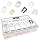 70PCS Fuel Line Clips 7 Sizes Fuel Line Connector Injector Clips Repair Kit R...