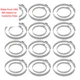 24PCS CV Boot Clamp Kit, Adjustable Axle Joint 0.31 inch, Silver 