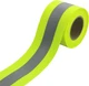 JINBING Silver Sew On Reflective Tape for Clothing Safety Onesize, Green 