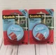 3M Scotch 1 In. x 60 In. Clear Double-Sided Mounting Tape 5 Lb. Capacity ~ 2 pk