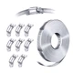 STEELSOFT Stainless Steel DIY Band Clamp System, Large Hose/Duct Clamp Kit 2....