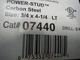 3/4 X 4-1/4" POWERS (Power Stud) (07440) (10pcs) Zinc