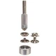 GENERAL TOOLS 1265 SOLID BRASS SNAP FASTENER TOOL KIT GROMMET WITH FASTENERS