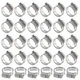 Kyuionty 30 Pack Stainless Steel Hose Clamps, Adjustable 1/2 Inch to 3/4 Inch...