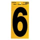 Hy-Ko&trade; 5" Yellow Reflective Number 6 (10 pcs.)