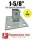 (4) P2072ASQ Square Post Base 1-5/8" for Unistrut Hot Dip Galvanized 4774G