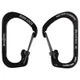 Nite Ize Csl2-01-R6 Locking Carabiner Clip, Black, 1-3/32 In
