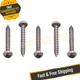 AP Products #8 x 1-1/4" Bronze Square Recess Pan Head SAE Screws