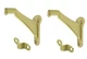 (2) pack lot Deltana ZHRBB325 Handrail Bracket CR-003 Polished Brass 3 1/4"