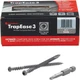 FastenMaster TrapEase #10 x 2-1/2 In. Gray Ultimate Composite Deck Screw