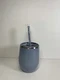 New Bev Steel Stemless Wine Tumbler - Maars Drinkware, Dusty Blue Glitter (12oz)