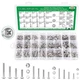 LUKAISEN 360PCS Machine Screws 360Pcs #6-32#8-32#10-24, Silver