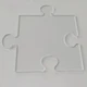 Kingria 4 in1 Board Puzzle Piece 7.87 inches x inches, transparently 