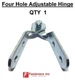 (QTY 1) 4-Hole Adjustable Hinges for Unistrut Channel & B-Line #4683 P1354 B335