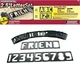 Milescraft 2201 Horizontal Character Template Set 2.5in (41 2.5", Black 