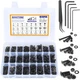 1615PCS Metric M2 M3 M4 M5 Hex Socket Flat Head Screw Assortment Kit