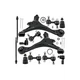 12PC Front Lower Control Arms Ball Joints Tie Rods Kit For Honda Civic 2001-2005