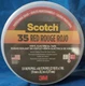NEW 3M Scotch 35 Red Vinyl Electrical Tape ~ Length 66 Feet ~ Width 3/4 Inch USA