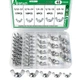 Aienxn 40PCS SAE Wing Nuts Assortment Kit, 5 Sizes 5/32", 3/16", 1/4", 5/16",...