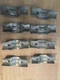 (8-Pk) Chain Link Fence Line Rail / Boulevard Brace Clamps 5-7/8" X 2-3/8&rdquo;