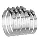 Dianrui 6PCS 6inch + 4inch Hose Clamps Stainless Steel 304 Duct Clamps Dry Ve...