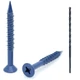 100 Qty 1/4" x 2-1/4" Flat Head Phillips Diamond Tip Concrete Screws to Ancho...
