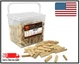 WEN Fluted Dowel Pin Bucket 1/4", 5/16", & 3/8" Woodworking Dowels (400-Piece)