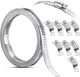 Large Hose Clamp Worm Drive Hose Clamps Adjustable Pipe Hose Clamp Intercooler