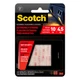 Scotch Mounting fastener 1 Inch Clear Hook loop fastener 10-lb Weight Capacity 1