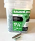 BACKER-ON 500 Piece #23406 1 1/4" Flat Head Star Drive Cement Screw & T25 Bit