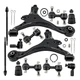 Front Lower Arms Ball Joints Tie Rods Sway Bar Links For Honda Civic 01-05 12pcs