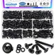 mxuteuk 230PCS #8 Self Tapping Screws,410 Stainless Steel Self Tapping Screws...
