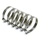 HPS Stainless Steel Embossed Hose Clamps Size 40 6pc Pack 2" 3" (51mm-76mm)
