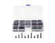 LBY 900pcs M1.7 M2 M2.3 x 5mm / 8mm/ 12mm Flat Head Self-Tapping Sheetmetal S...