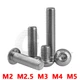 SOCKET BUTTON SCREWS DOME HEAD HEX ALLEN BOLTS A2 STAINLESS STEEL M2 M3 M4 M5 