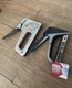 BUNDLE LOT Arrow Fastener T-50 Heavy Duty Staple Gun Vintage Metal Staplest T50p