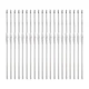 uxcell 20Pcs Crochet Hook Stainless Steel 1.6mm Metal Knitting 1.6mm, Silver