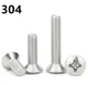 304 Stainless Steel Phillips Countersunk Raised Head Screws M2 M3 M4 M5 M6 M8