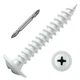 SG TZH #8 x 1 Inch Wood Screw 175Pcs White Alloy Steel Standard Thread Philli...
