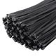 MasiStranth 200PCS 10 inch Black Zip Ties 75LBS Tensile 10inch-200PCS, 